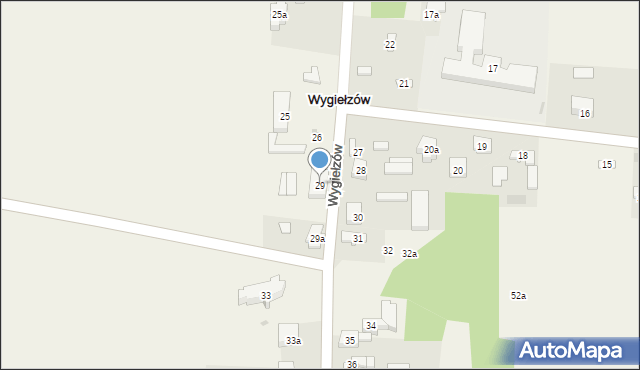 Wygiełzów, Wygiełzów, 29, mapa Wygiełzów