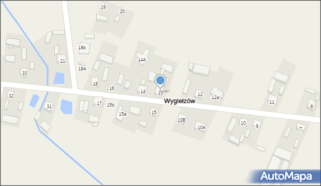 Wygiełzów, Wygiełzów, 13, mapa Wygiełzów