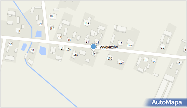 Wygiełzów, Wygiełzów, 15, mapa Wygiełzów