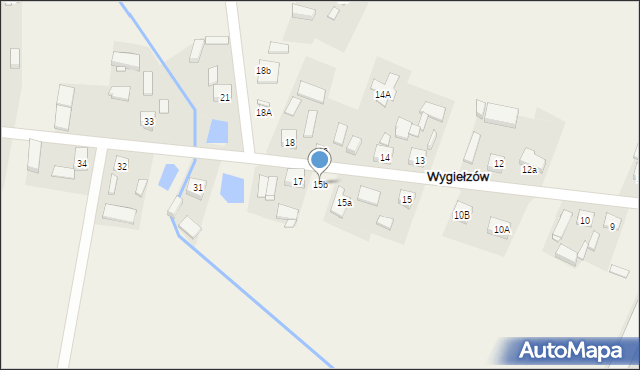 Wygiełzów, Wygiełzów, 15b, mapa Wygiełzów