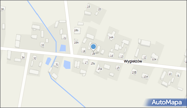 Wygiełzów, Wygiełzów, 16, mapa Wygiełzów