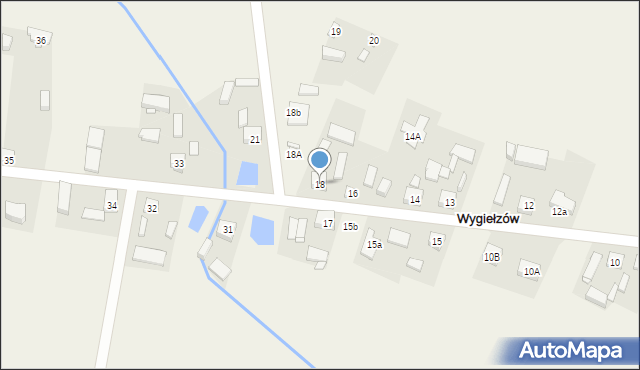 Wygiełzów, Wygiełzów, 18, mapa Wygiełzów