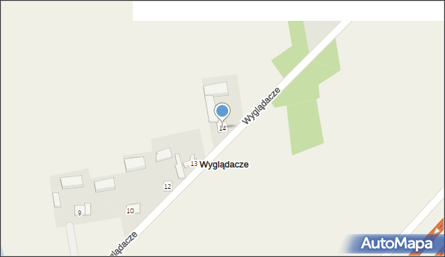 Wyglądacze, Wyglądacze, 14, mapa Wyglądacze