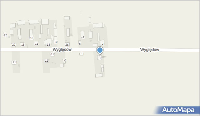 Wyględów, Wyględów, 1, mapa Wyględów