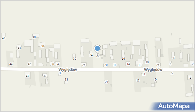 Wyględów, Wyględów, 22, mapa Wyględów