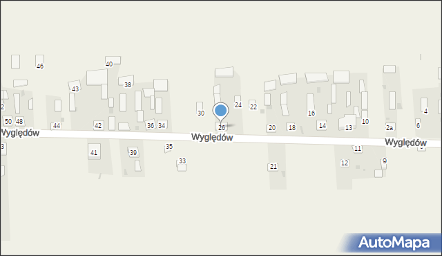 Wyględów, Wyględów, 26, mapa Wyględów