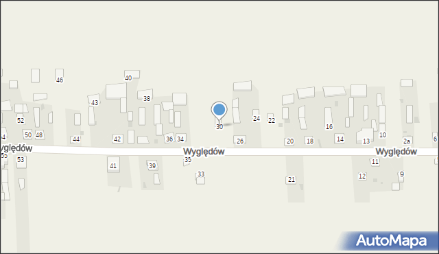 Wyględów, Wyględów, 30, mapa Wyględów