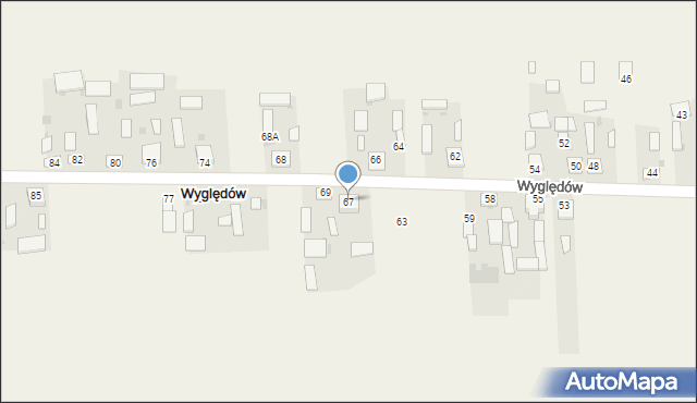 Wyględów, Wyględów, 67, mapa Wyględów