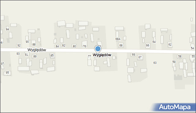 Wyględów, Wyględów, 73, mapa Wyględów