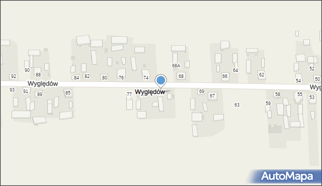 Wyględów, Wyględów, 73a, mapa Wyględów