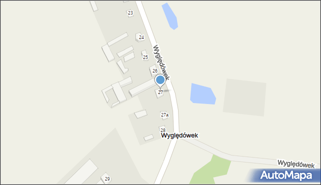 Wyględówek, Wyględówek, 27, mapa Wyględówek