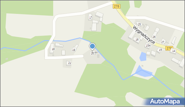 Wygnańczyce, Wygnańczyce, 20, mapa Wygnańczyce