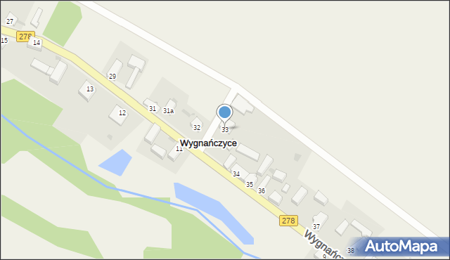 Wygnańczyce, Wygnańczyce, 33, mapa Wygnańczyce