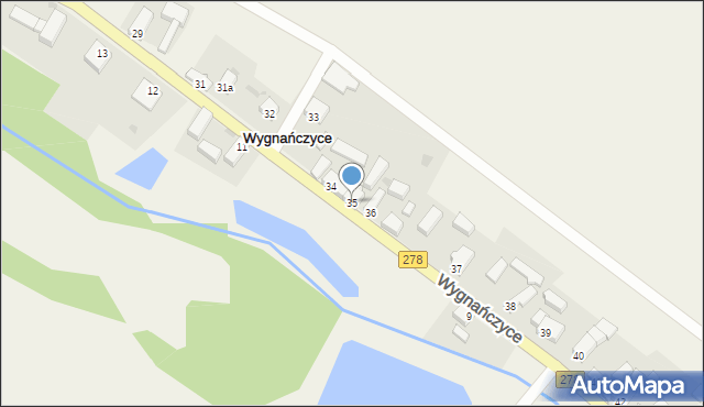 Wygnańczyce, Wygnańczyce, 35, mapa Wygnańczyce