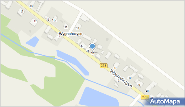 Wygnańczyce, Wygnańczyce, 36, mapa Wygnańczyce