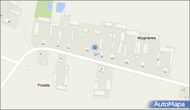 Wygnanka, Wygnanka, 39, mapa Wygnanka