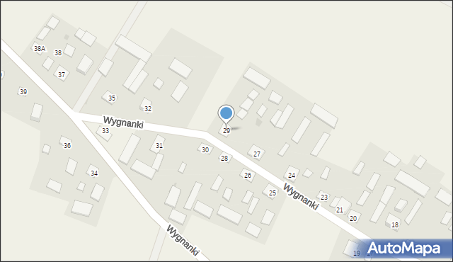 Wygnanki, Wygnanki, 29, mapa Wygnanki