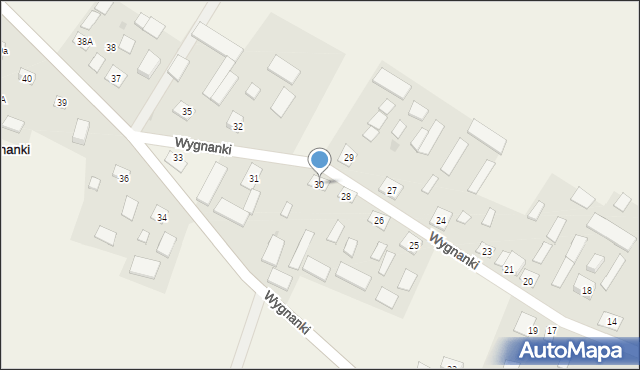 Wygnanki, Wygnanki, 30, mapa Wygnanki