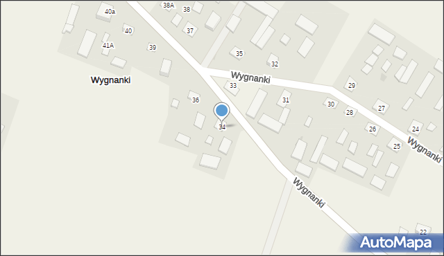 Wygnanki, Wygnanki, 34, mapa Wygnanki