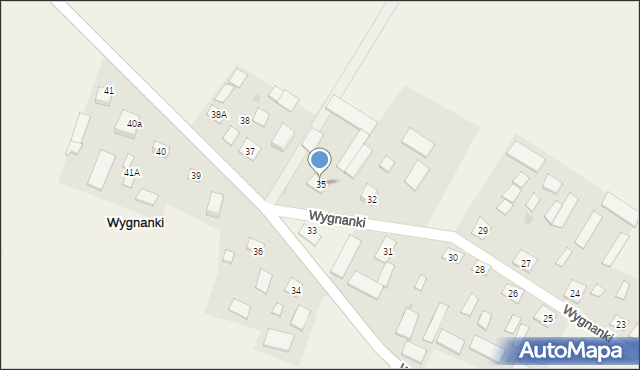 Wygnanki, Wygnanki, 35, mapa Wygnanki