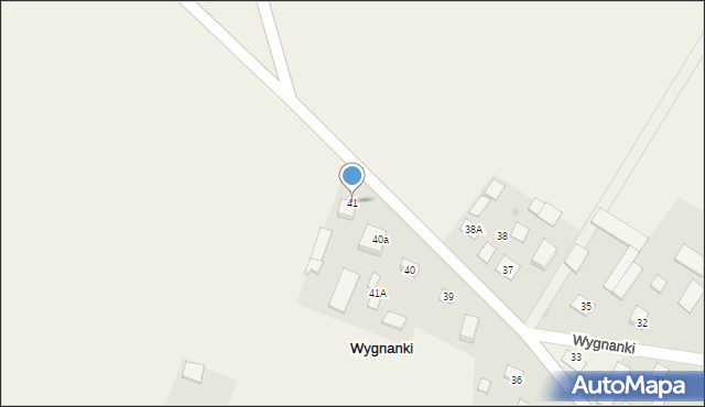 Wygnanki, Wygnanki, 41, mapa Wygnanki