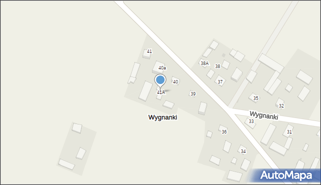 Wygnanki, Wygnanki, 41A, mapa Wygnanki