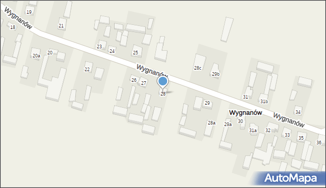 Wygnanów, Wygnanów, 28, mapa Wygnanów