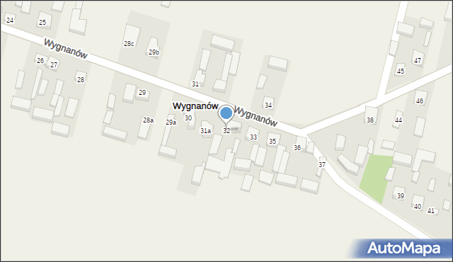 Wygnanów, Wygnanów, 32, mapa Wygnanów