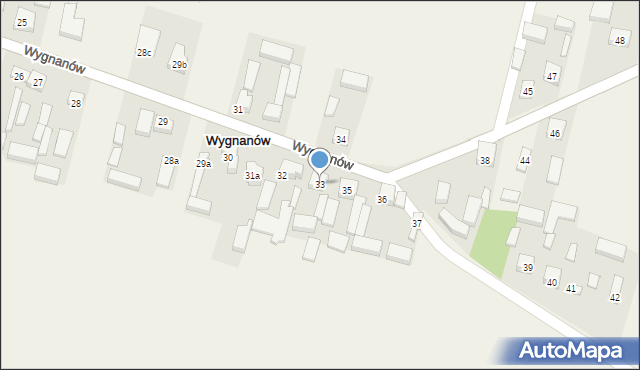 Wygnanów, Wygnanów, 33, mapa Wygnanów