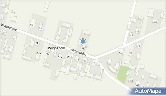 Wygnanów, Wygnanów, 34, mapa Wygnanów