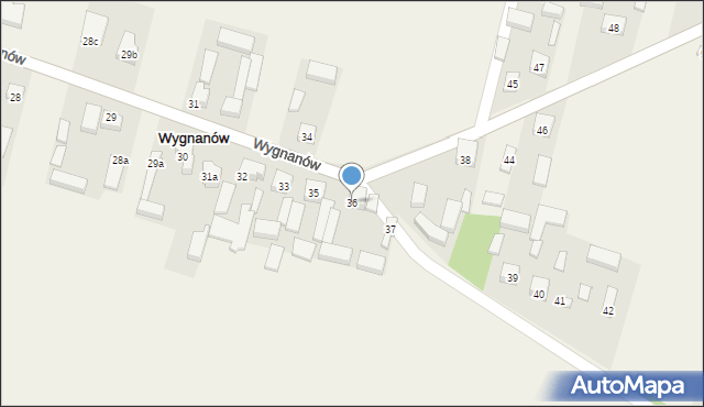 Wygnanów, Wygnanów, 36, mapa Wygnanów