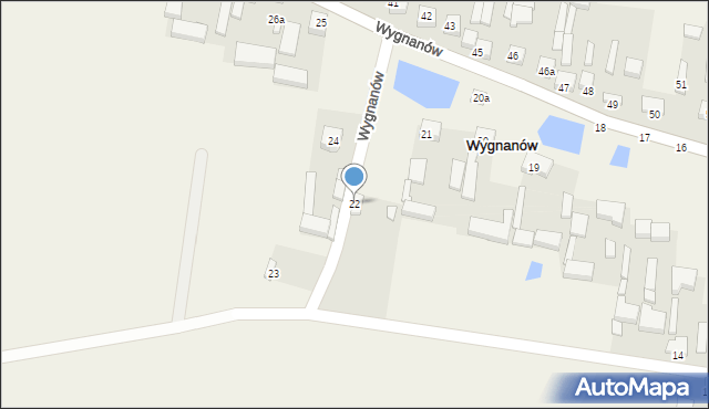 Wygnanów, Wygnanów, 22, mapa Wygnanów