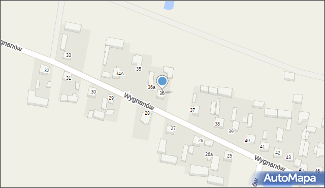 Wygnanów, Wygnanów, 36, mapa Wygnanów