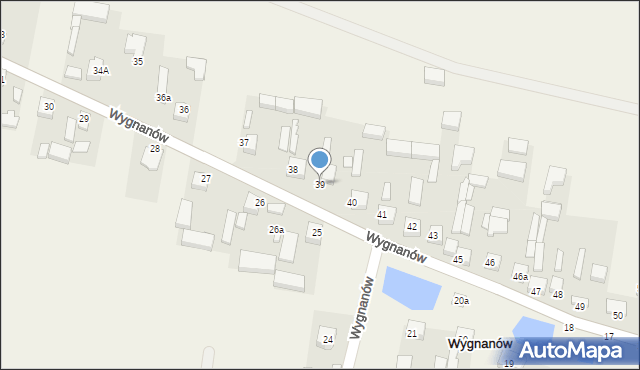 Wygnanów, Wygnanów, 39, mapa Wygnanów