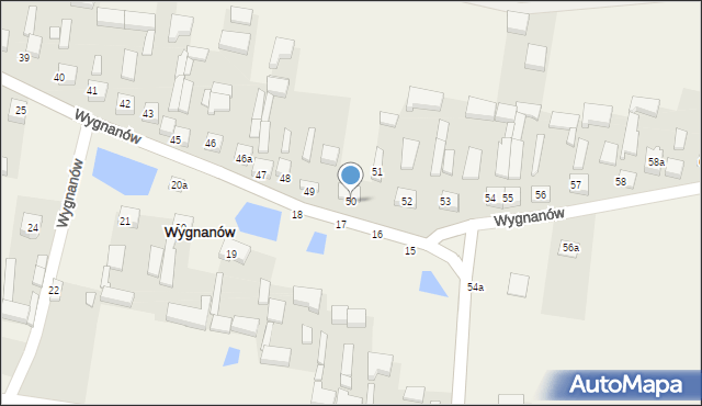 Wygnanów, Wygnanów, 50, mapa Wygnanów