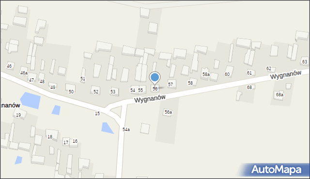 Wygnanów, Wygnanów, 56, mapa Wygnanów