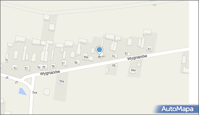 Wygnanów, Wygnanów, 60, mapa Wygnanów