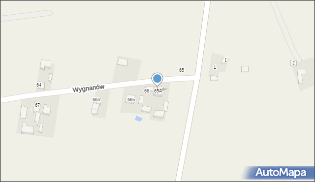 Wygnanów, Wygnanów, 65A, mapa Wygnanów