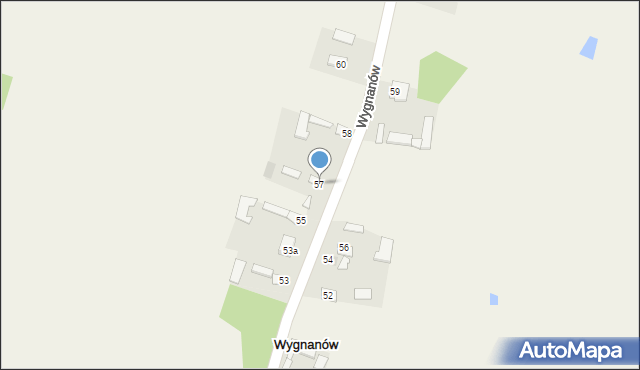 Wygnanów, Wygnanów, 57, mapa Wygnanów