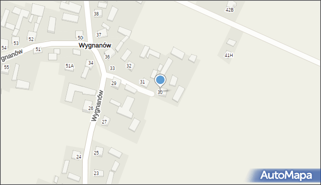 Wygnanów, Wygnanów, 30, mapa Wygnanów