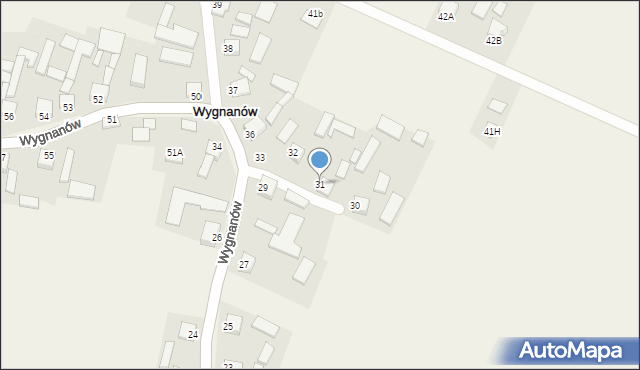 Wygnanów, Wygnanów, 31, mapa Wygnanów