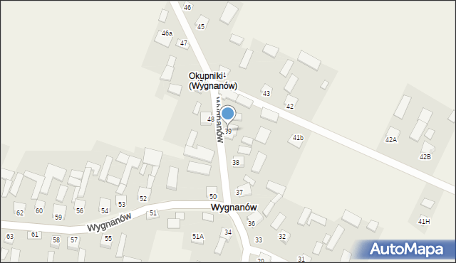 Wygnanów, Wygnanów, 39, mapa Wygnanów