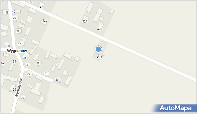 Wygnanów, Wygnanów, 41H, mapa Wygnanów