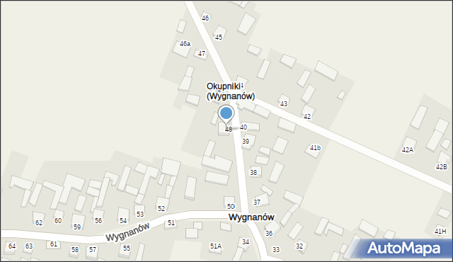 Wygnanów, Wygnanów, 49, mapa Wygnanów