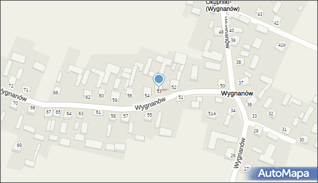 Wygnanów, Wygnanów, 53, mapa Wygnanów