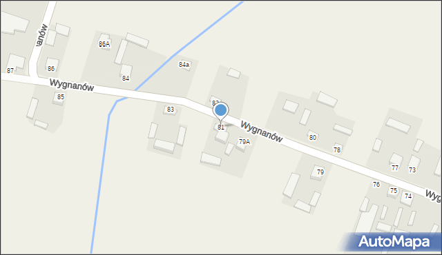 Wygnanów, Wygnanów, 81, mapa Wygnanów