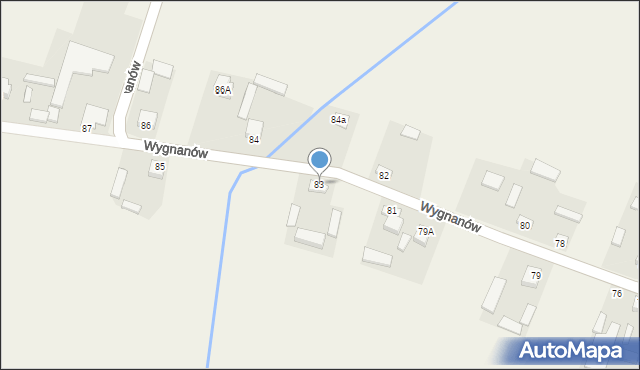 Wygnanów, Wygnanów, 83, mapa Wygnanów