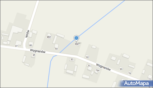 Wygnanów, Wygnanów, 84a, mapa Wygnanów