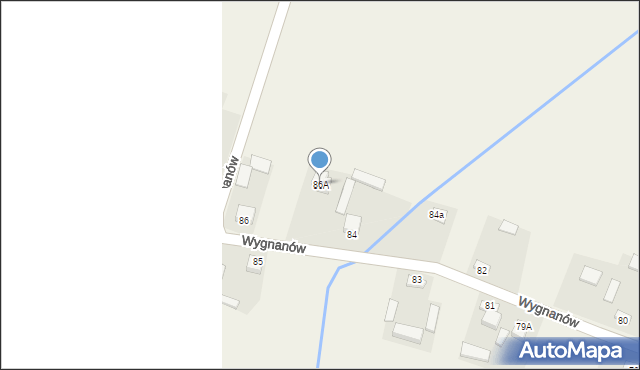 Wygnanów, Wygnanów, 86A, mapa Wygnanów