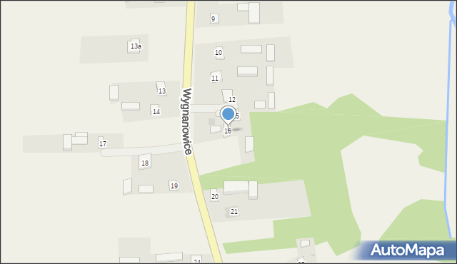 Wygnanowice, Wygnanowice, 16, mapa Wygnanowice